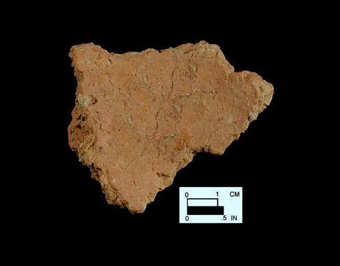 Dames Quarter interior surface of body sherd from Nassawango, site 18WO23/6K.